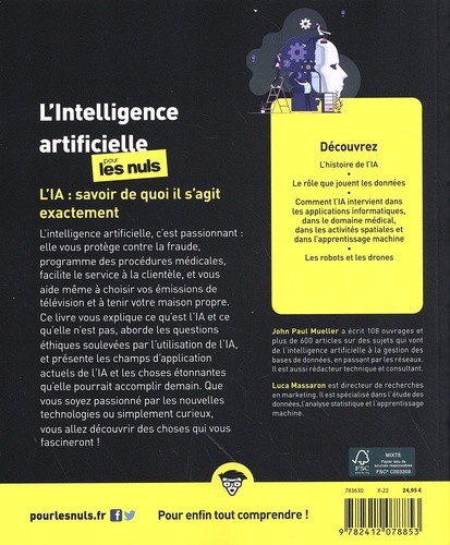 L'intelligence artificielle pour les nuls de John-Paul Mueller - Grand ...