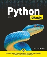 Téléchargement des ebooks au format pdf Python pour les nuls par John-Paul Mueller (Litterature Francaise) RTF iBook 9782412053140