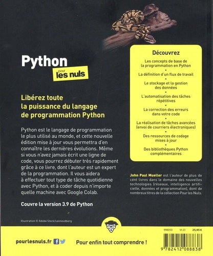 Python pour les Nuls 4e édition