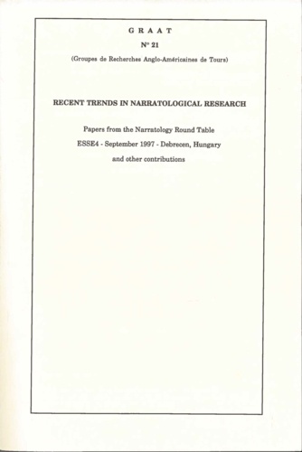 Recent Trends in Narratological Research