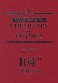 John R Rumble et Thomas J. Bruno - CRC Handbook of Chemistry and Physics.