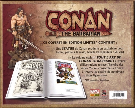 Coffret Conan the Barbarian. Tout l'art de Conan le Barbare, avec une statue de Conan échelle 1/10  Edition limitée