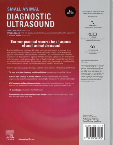 Small Animal Diagnostic Ultrasound 4th edition
