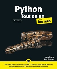 John Shovic et Alan Simpson - Python Tout en un pour les Nuls.
