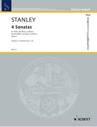 John Stanley - Edition Schott  : Four Sonatas - flute and basso continuo..