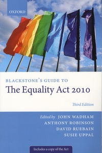 John Wadham et Anthony Robinson - Blackstone's Guide to The Equality Act.