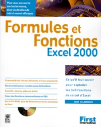 Formules Et Fonctions Excel 2000. Avec Cd-Rom