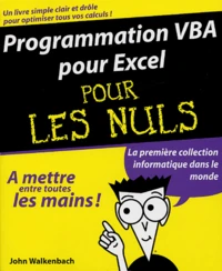 Programmation VBA pour Excel pour les nuls