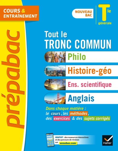 couverture de : Pr&eacute;pabac Tout le tronc commun Tle g&eacute;n&eacute;rale Bac 2021