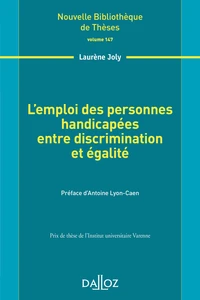 L'emploi des personnes handicapées entre discrimination et égalité