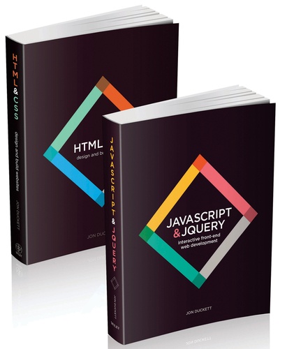 Jon Duckett - HTML & CSS, design and build websites ; JavaScript and jQuery, interactive front-end web development - Pack en 2 volumes.