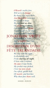 Jonathan Swift - Description D'Une Fete Irlandaise Et Autres Poemes. Edition Bilingue Francais-Anglais.