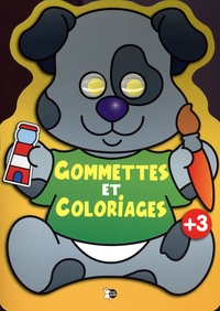 Jordi Busquets - Gommettes et coloriages Chien bleu.