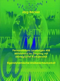 Personalbilanz Lesebogen 408 Mittelstand im Umgang mit strategischer Komplexität