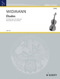 Jörg Widmann - Edition Schott  : Études - for Violin solo. violin..