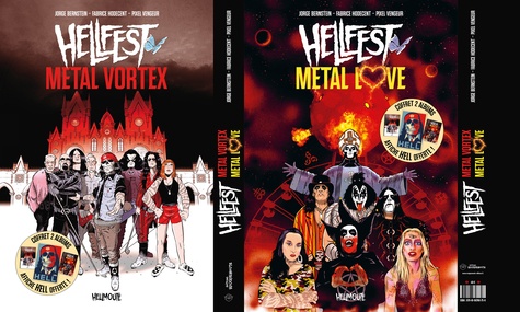 Coffret Hellfest. Coffret 2 albums : Hellfest Metal Vortex ; Hellfest Metal Love + affiche HELL offerte !