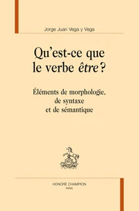 Qu'est-ce que le verbe être ?
