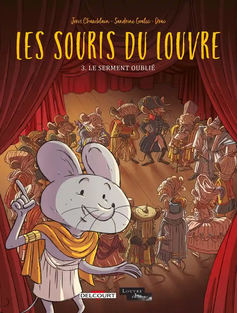 Couverture de Les souris du Louvre n° 3 Le serment oublié