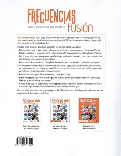 Frecuencias fusion A1 A2. Libro del estudiante  Edition 2021