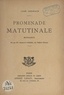José Germain - Promenade matutinale - Monologue, dit par Mlle Germaine Parisel, du Théâtre Fémina.