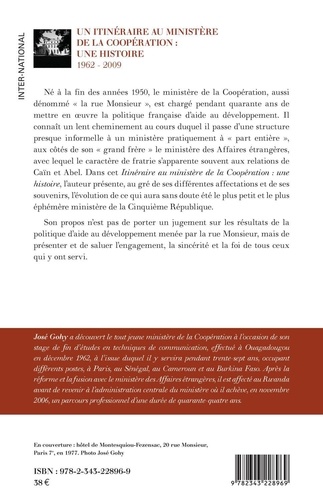 Un itinéraire au ministère de la Coopération : une histoire (1962-2009)