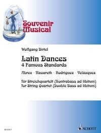 José gomes de Abreu et Ernesto Nazareth - Souvenir Musical Numéro 12 : Latin Dances - 4 standards célèbres. Numéro 12. string quartet (double bass ad libitum). Partition et parties..