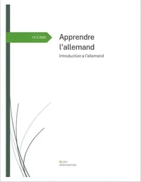 Apprendre l'allemand