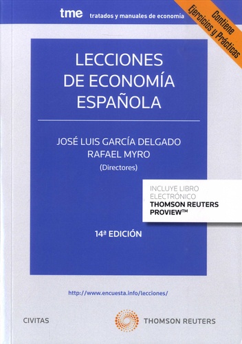 José Luis Garcia Delgado et Rafael Myro - Lecciones de economia espanola.