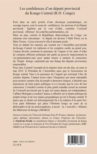 Les confidences d'un député provincial du Kongo Central (R.D. Congo)