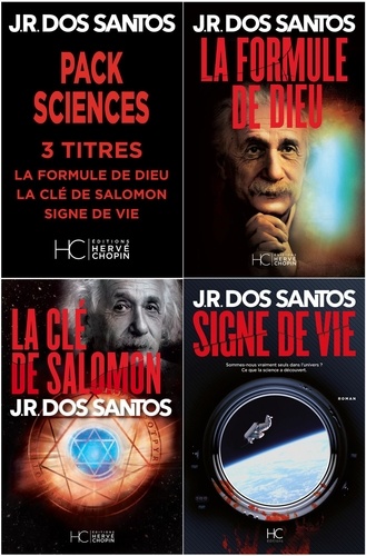Roman  Pack JR Dos Santos - Sciences - 3 titres : La Formule de Dieu - La Clé de Salomon - Signe de Vie