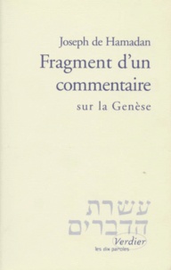 Joseph de Hamadan - Fragment d'un commentaire sur la Genèse.
