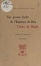 Joseph de Tonquédec - Une preuve facile de l'existence de Dieu : l'ordre du monde.