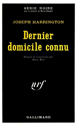 Joseph Harrington - Dernier domicile connu.