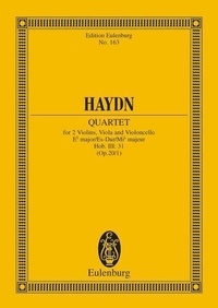 Joseph Haydn - Eulenburg Miniature Scores  : Quatuor à cordes Mib majeur - Sonnen-Quartett Nr. 1. op. 20/1. Hob. III: 31. string quartet. Partition d'étude..
