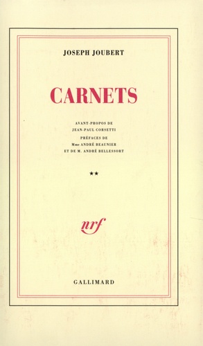 Joseph Joubert - Carnets. Tome 2.