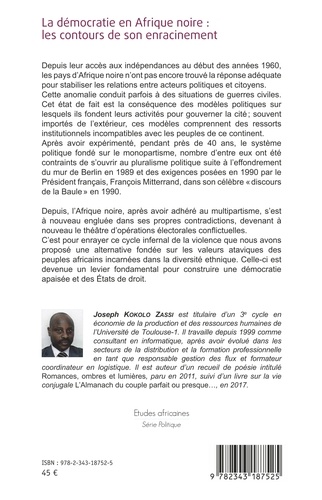 La démocratie en Afrique noire : les contours de son enracinement. Le cas du Congo-Brazzaville