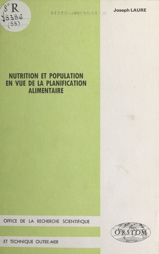Nutrition et population en vue de la planification alimentaire