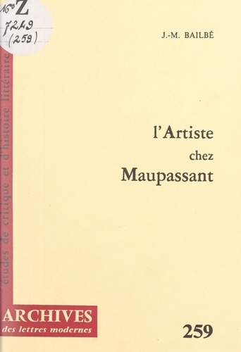 L'artiste chez Maupassant