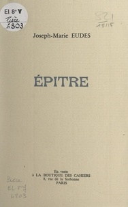 Joseph-Marie Eudes - Épître.