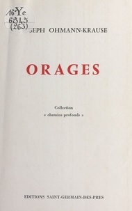 Joseph Ohmann-Krause - Orages.