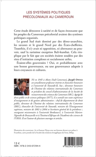 Les systèmes politiques précoloniaux au Cameroun