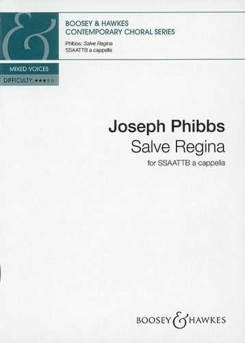 Joseph Phibbs - Contemporary Choral Series  : Salve Regina - mixed choir (SSAATTB) a cappella. Partition de chœur..