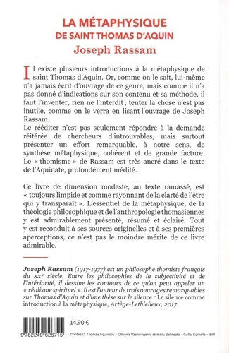 Introduction à la métaphysique de saint Thomas d'Aquin  édition revue et corrigée