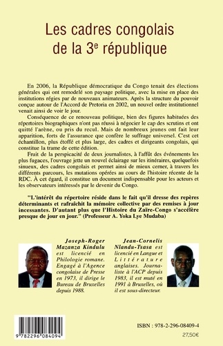 Les cadres congolais de la 3e république