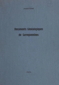 Documents généalogiques de Sarreguemines