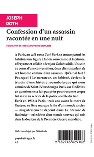 Confession d'un assassin racontée en une nuit - Occasion