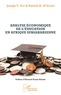 Joseph Yao et Patrick N'Gouan - Analyse économique de l'éducation en Afrique subsaharienne.