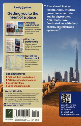 Dubai & Abu Dhabi 10th edition -  avec 1 Plan détachable