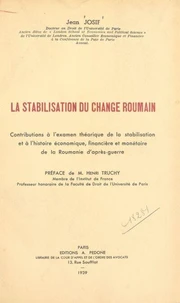 La stabilisation du change roumain