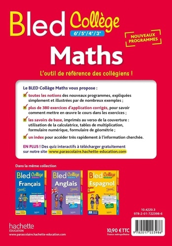 Bled Collège 6e, 5e, 4e, 3e Maths